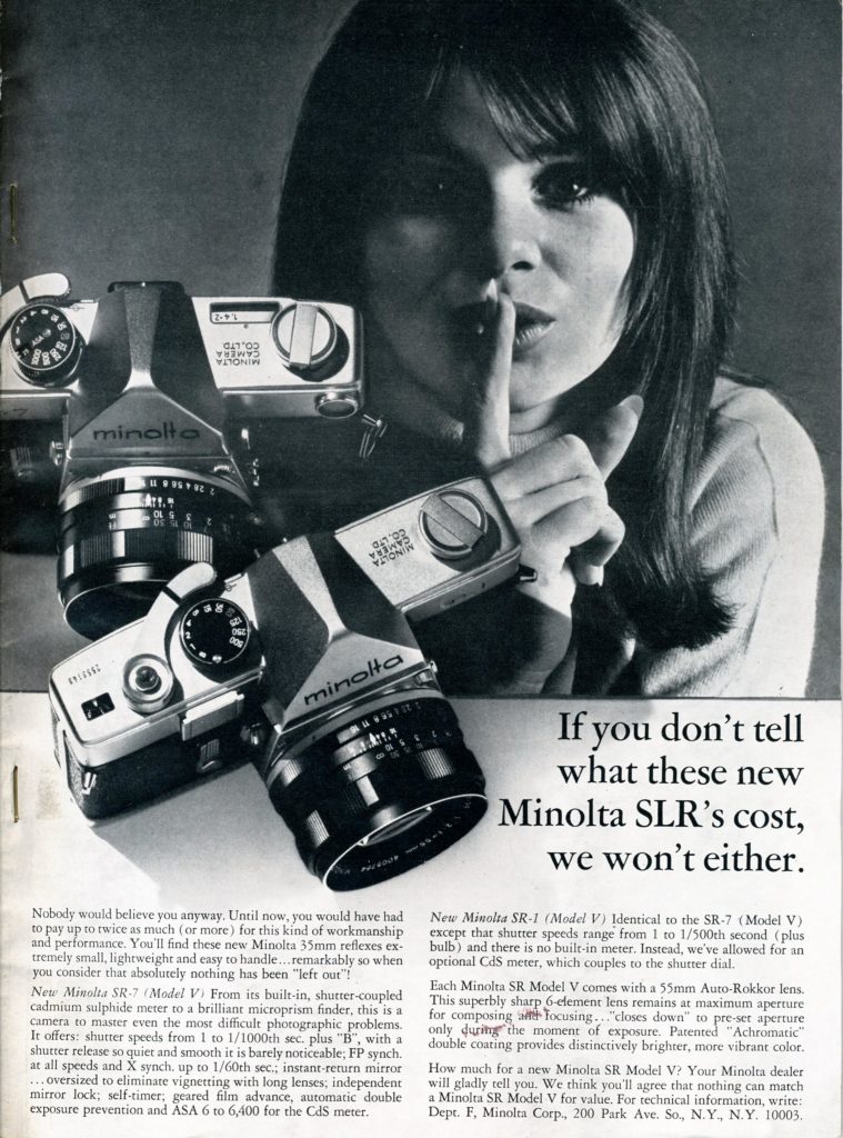 Minolta Co. Ltd. advertising