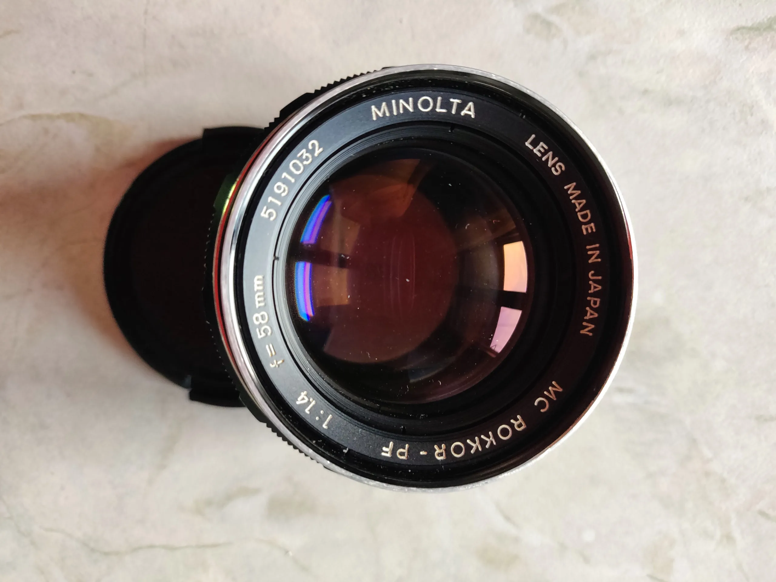 Minolta MC, Rokkor-PF - 58mm F1.4